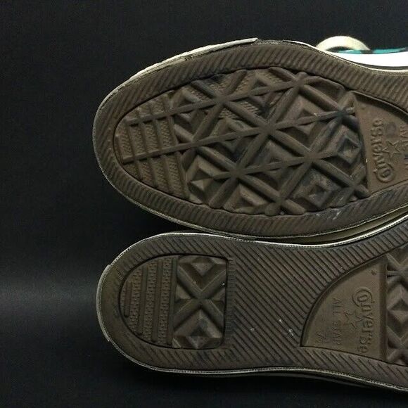 Converse All-Star - Men Sz 7.5/Women Sz 9.5-Teal Chevron Print Low Skate-146758C - Picture 6 of 8